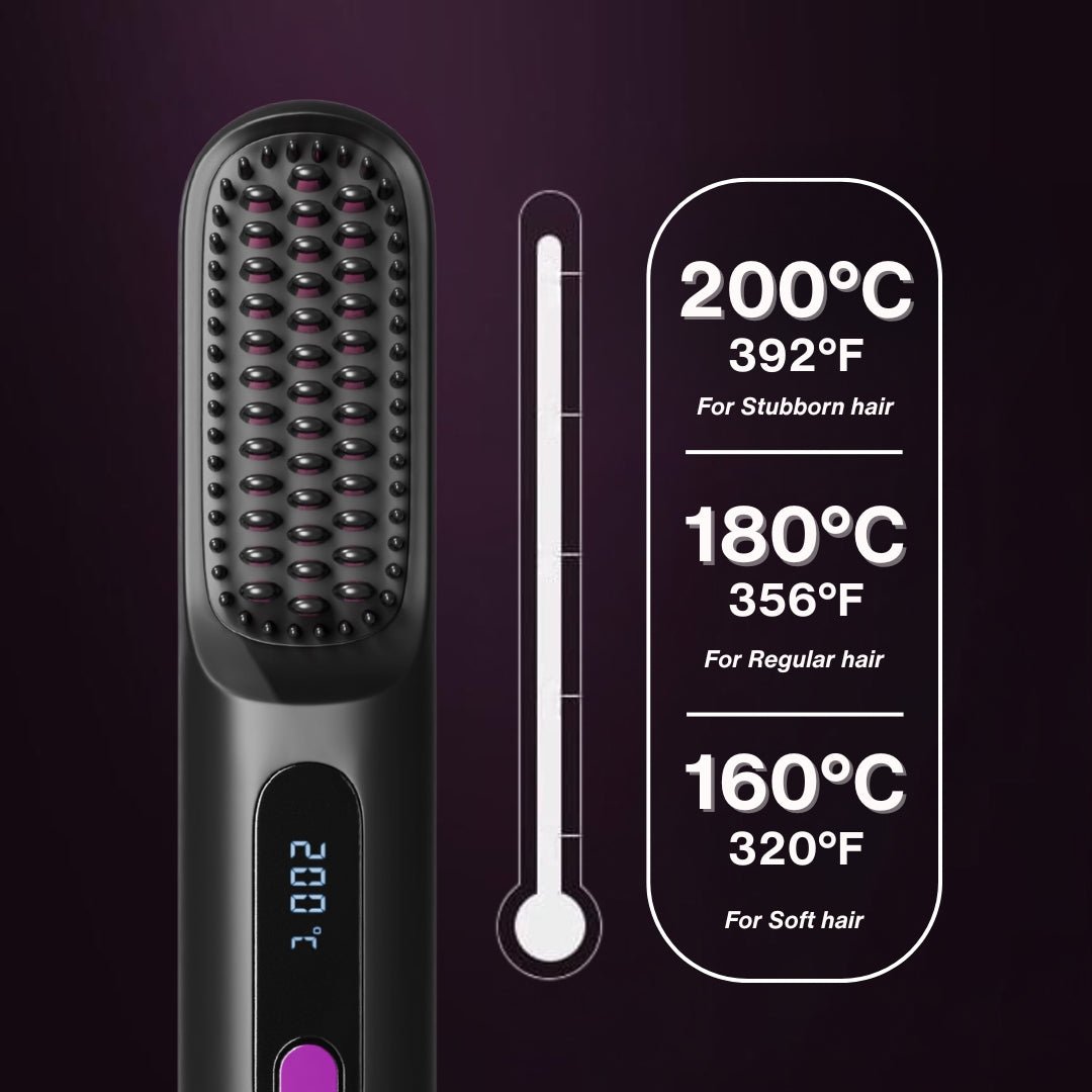 elegiar® Portable Straightener Brush - GoBrush PRO