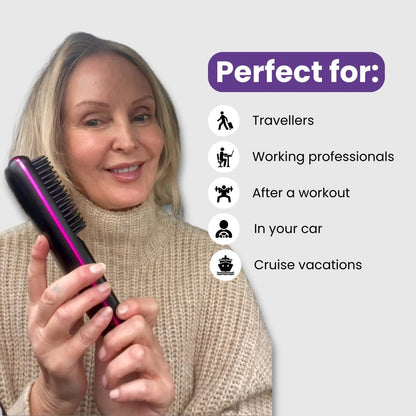 elegiar® Portable Straightener Brush - GoBrush PRO