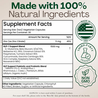 GLP-1 Support Supplement – Natural Hunger & Metabolism Balance