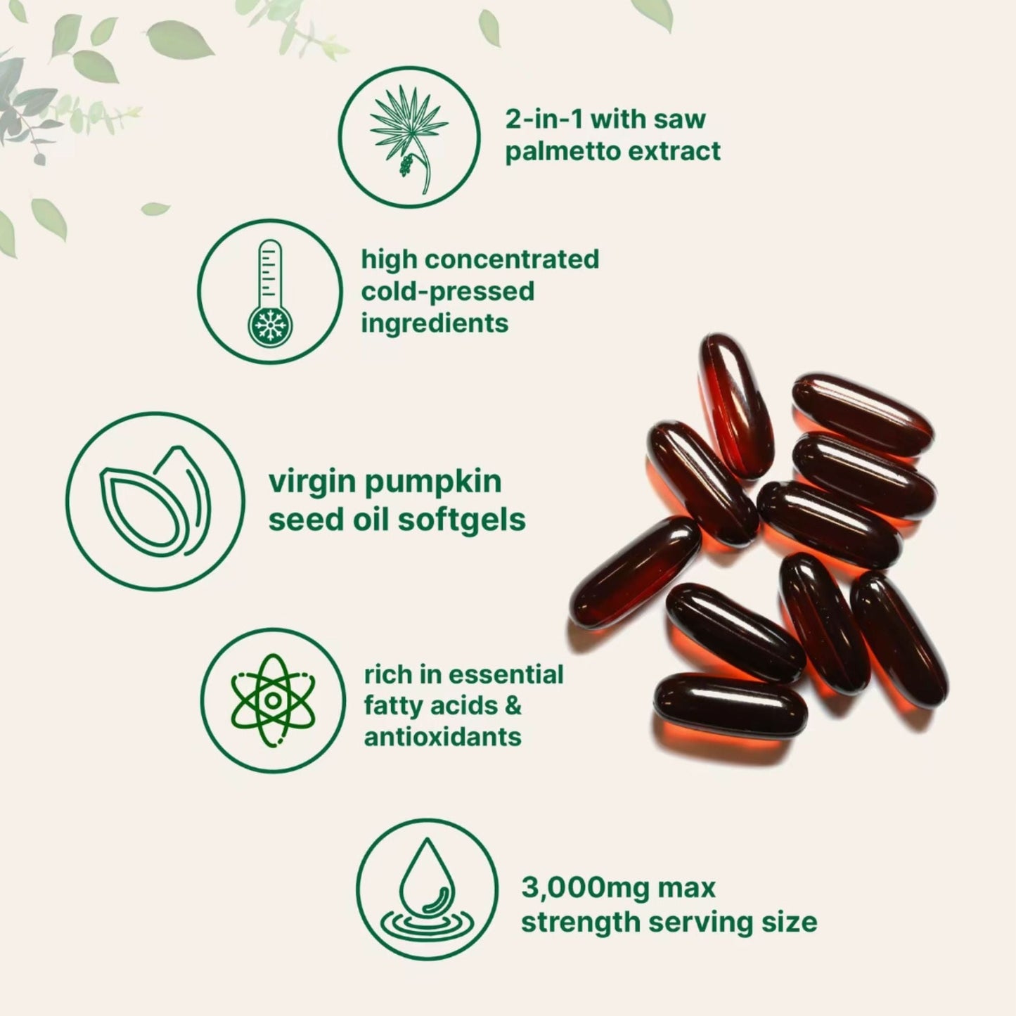 elegiar® Pumpkin Seed Oil Softgels