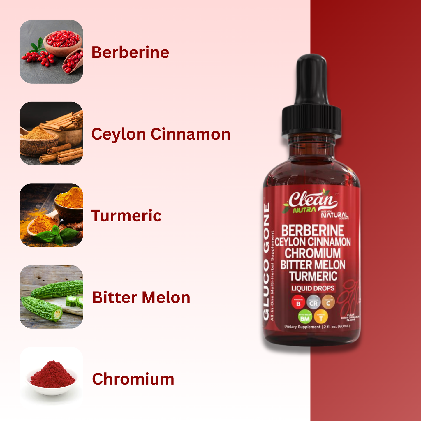 Berberine + Ceylon Cinnamon Regulator Drops (60mL)