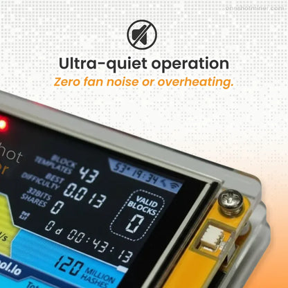 MineOne Pro — Start mining Bitcoin safely from your desk — no setup, no noise.